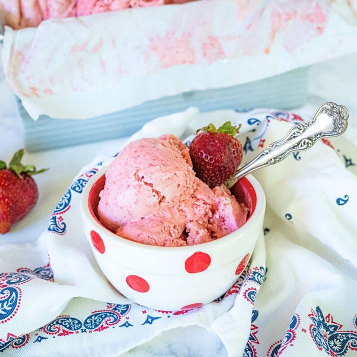 Homemade Fresh Strawberry Ice Cream: Peak Season Perfection
